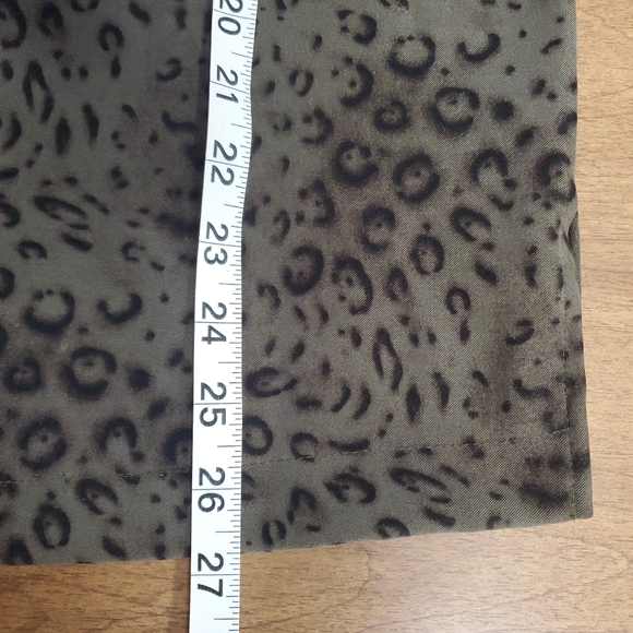 Vintage Notations Womens Leopard Print Button-Up Shirt Size M Safari Soft Casual - Picture 6 of 9